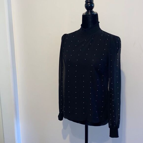 BN Bar III Twisted black blouse - Picture 1 of 6